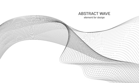 Abstract wave element for design.のイラスト素材