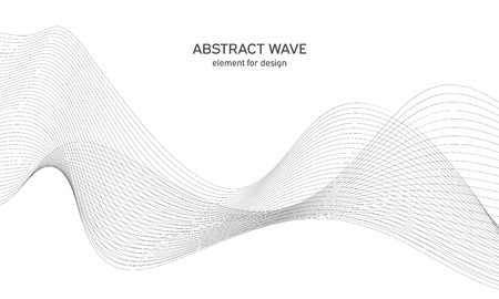 Abstract wave element for design.のイラスト素材