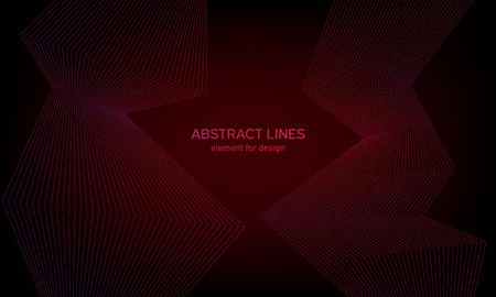Abstract wave element for design. Digital frequency track equalizer. Stylized line art background. Colorful shiny wave with lines created using blend tool. Curved wavy line, smooth stripeのイラスト素材