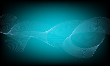 Abstract wave element for design. Digital frequency track equalizer. Stylized line art background. Colorful shiny wave with lines created using blend tool. Curved wavy line, smooth stripeのイラスト素材