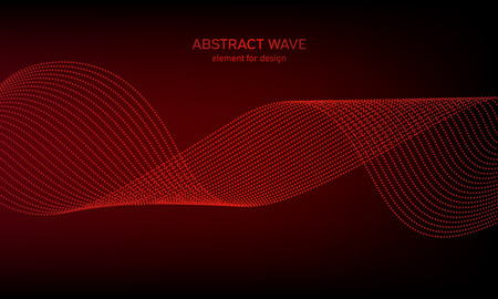 Abstract wave element for design. Digital frequency track equalizer. Stylized line art background. Colorful shiny wave with lines created using blend tool. Curved wavy line, smooth stripeのイラスト素材