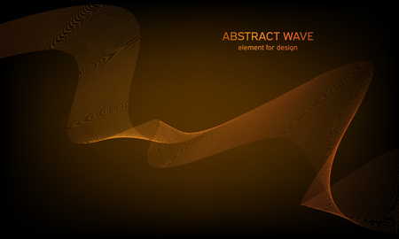 Abstract wave element for design. Digital frequency track equalizer. Stylized line art background. Colorful shiny wave with lines created using blend tool. Curved wavy line, smooth stripeのイラスト素材