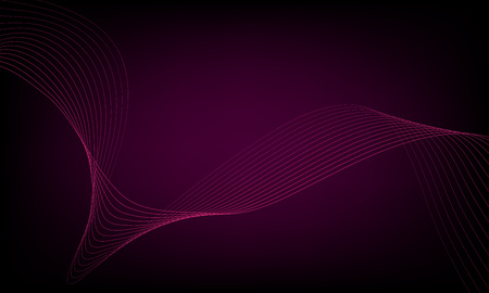 Abstract wave element for design. Digital frequency track equalizer. Stylized line art background. Colorful shiny wave with lines created using blend tool. Curved wavy line, smooth stripeのイラスト素材