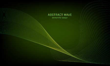 Abstract wave element for design. Digital frequency track equalizer. Stylized line art background. Colorful shiny wave with lines created using blend tool. Curved wavy line, smooth stripeのイラスト素材