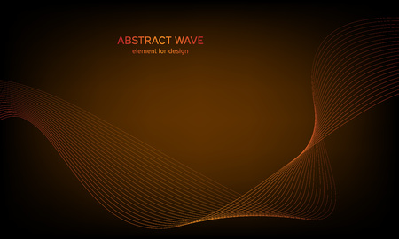 Abstract wave element for design. Digital frequency track equalizer. Stylized line art background. Colorful shiny wave with lines created using blend tool. Curved wavy line, smooth stripeのイラスト素材