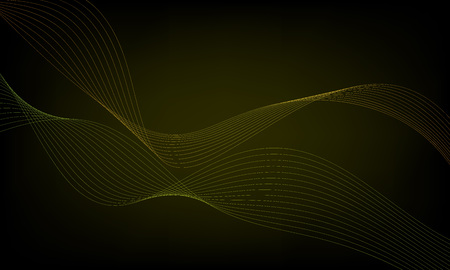 Abstract wave element for design. Digital frequency track equalizer. Stylized line art background. Colorful shiny wave with lines created using blend tool. Curved wavy line, smooth stripeのイラスト素材