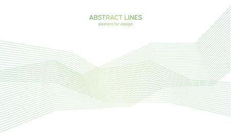 Abstract colorfull wave element for design. Digital frequency track equalizer. Stylized line art background.Vector illustration.Wave with lines created using blend tool.Curved wavy line,smooth stripeのイラスト素材