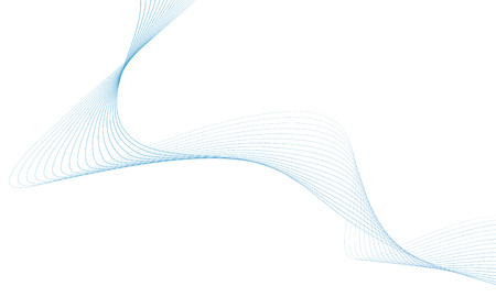 Abstract colorfull wave element for design. Digital frequency track equalizer. Stylized line art background.Vector illustration.Wave with lines created using blend tool.Curved wavy line,smooth stripeのイラスト素材