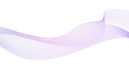 Abstract colorfull wave element for design. Digital frequency track equalizer. Stylized line art background.Vector illustration.Wave with lines created using blend tool.Curved wavy line,smooth stripeのイラスト素材