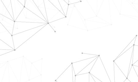 Abstract white bright technology vector background. Low poly, Molecule And Communication Background....