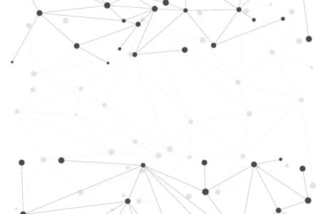 Abstract white bright technology vector background. Low poly, Molecule And Communication Background. Connection structure. Vector science background. Polygonal.のイラスト素材