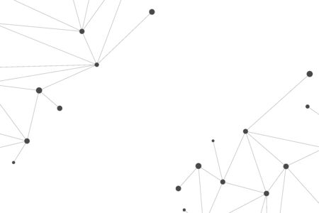 Abstract white bright technology vector background. Low poly, Molecule And Communication Background. Connection structure. Vector science background. Polygonal.のイラスト素材