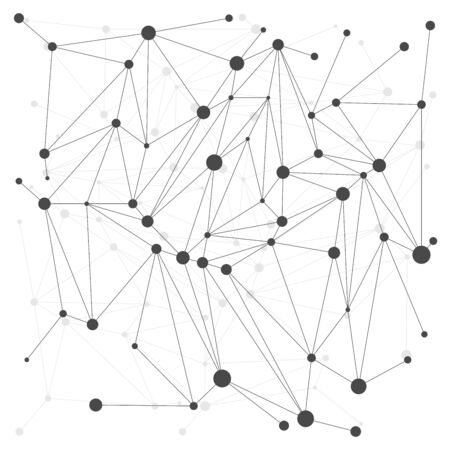 Abstract white bright technology vector background. Low poly, Molecule And Communication Background. Connection structure. Vector science background. Polygonal.のイラスト素材