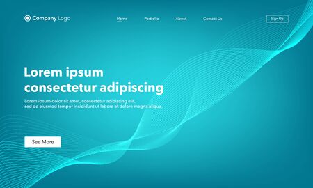 Asbtract background website Landing Page. Template for websites, or apps. Modern design. Abstract vector styleのイラスト素材