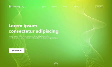 Asbtract background website Landing Page. Template for websites, or apps. Modern design. Abstract vector styleのイラスト素材