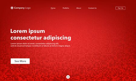 Landing Page. Asbtract background website. Template for websites, or apps. Modern design. Abstract vector styleのイラスト素材