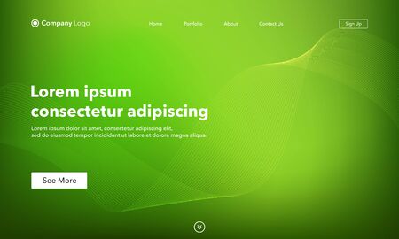 Asbtract background website Landing Page. Template for websites, or apps. Modern design. Abstract vector styleのイラスト素材