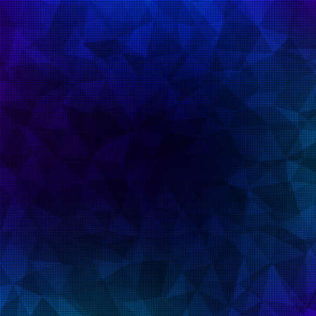 Blue polygonal illustration, which consist of triangles with dots. Triangular pattern for your business design. Geometric vector blurry background with triangle designのイラスト素材