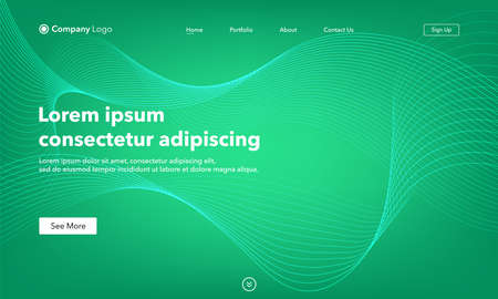 Asbtract background website Landing Page. Template for websites, or apps. Modern design. Abstract vector styleのイラスト素材