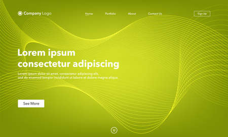 Asbtract background website Landing Page. Template for websites, or apps. Modern design. Abstract vector styleのイラスト素材