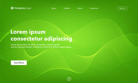 Asbtract background website Landing Page. Template for websites, or apps. Modern design. Abstract vector styleのイラスト素材