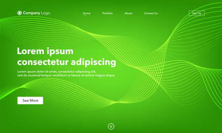 Asbtract background website Landing Page. Template for websites, or apps. Modern design. Abstract vector styleのイラスト素材