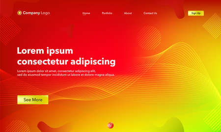 Asbtract background website Landing Page. Template for websites, or apps. Modern design.Blue. Abstract vector styleのイラスト素材