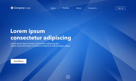 Asbtract background website Landing Page. Template for websites, or apps. Green. Modern design. Abstract vector styleのイラスト素材