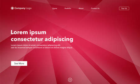 Asbtract background website Landing Page. Template for websites, or apps. Green. Modern design. Abstract vector styleのイラスト素材