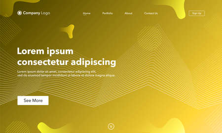 Asbtract background website Landing Page. Template for websites, or apps. Modern design.Blue. Abstract vector styleのイラスト素材