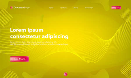 Asbtract background website Landing Page. Template for websites, or apps. Modern design. Abstract vector styleのイラスト素材