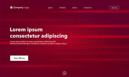 Asbtract background website Landing Page. Template for websites, or apps. Modern design. Abstract vector styleのイラスト素材