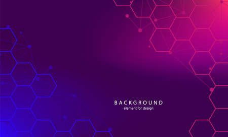 Abstract scientific molecules medical background. Medicine, science, technology, chemistry. Waves flow with a DNA molecules. Vector illustration.のイラスト素材