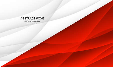 Minimal geometric abstract background. Bright design texture. Dynamic shapes composition. Red. Vector illustrationの写真素材