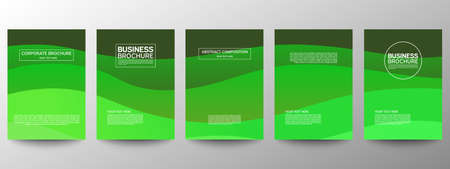 Cover geometric minimal. Set. Vector abstract line pattern for poster design. Set of templates for business brochures. Cool gradients. Graphic pattern for annual album backdropのイラスト素材