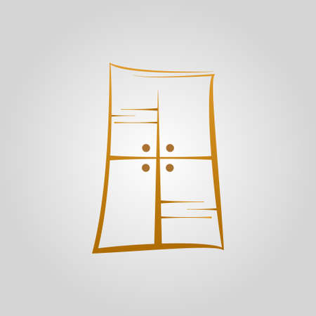 Cupboard vector illustration.のイラスト素材