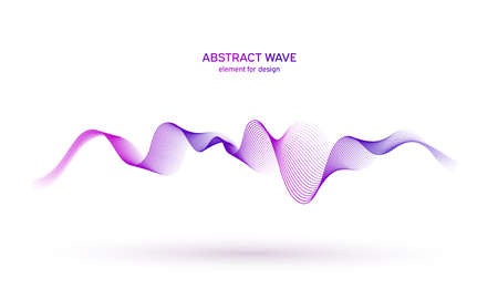 Wave colorful element. Abstract background. Digital technology equalizer. Sound wave pattern. Pulse. Particles equalizer sound wave big data design. Dynamic light flow. Vector illustrationのイラスト素材