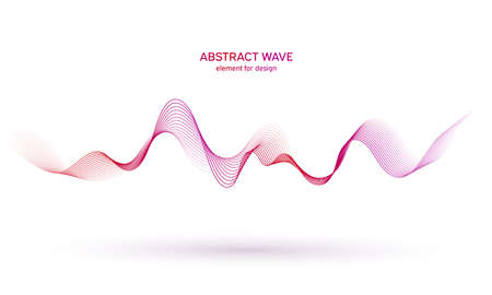 Wave colorful element. Abstract background. Digital technology equalizer. Sound wave pattern. Pulse. Particles equalizer sound wave big data design. Dynamic light flow. Vector illustrationのイラスト素材