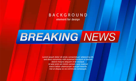 Breaking News Background. Planet News. Business Technology. Vector illustration template for your designのイラスト素材