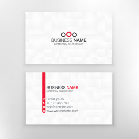 business card templates. stationery design. Set Illustrationのイラスト素材