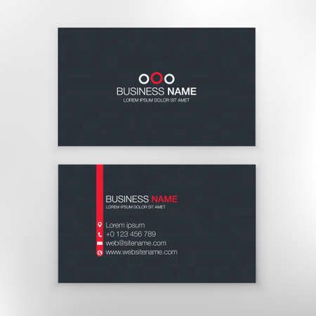 business card templates. stationery design. Set Illustrationのイラスト素材