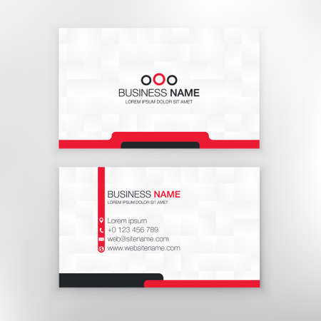 business card templates. stationery design. Set Illustrationのイラスト素材