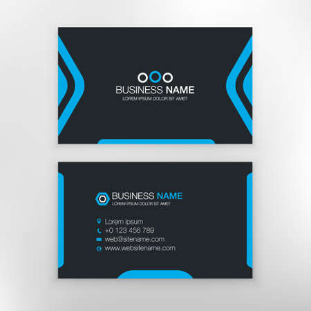 business card templates. stationery design. Set Illustrationのイラスト素材