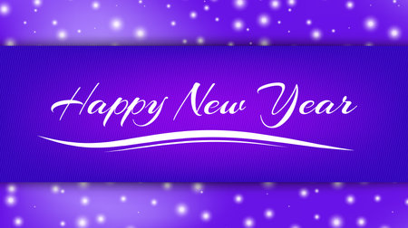 Merry Chtistmas background with bokeh effect. Elegant christmas blue background with snowflakes and sparkles. Greeting card design template with typography labelのイラスト素材