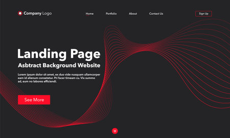 Landing page. Abstract background website. Template for websites, or apps. modern design. abstract vector style.のイラスト素材