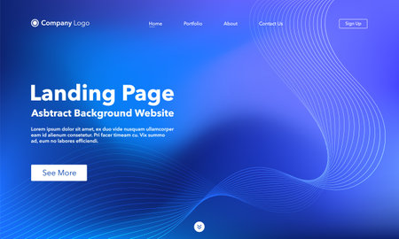 Landing page. Abstract background website. Template for websites, or apps. modern design. abstract vector style.のイラスト素材