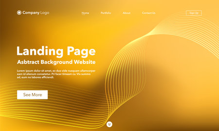 Landing page. Abstract background website. Template for websites, or apps. modern design. abstract vector style.のイラスト素材