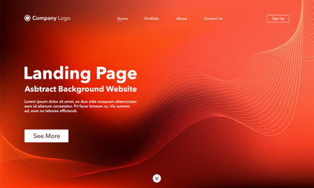 Landing page. Abstract background website. Template for websites, or apps. modern design. abstract vector style.のイラスト素材