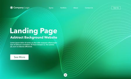 landing page. Abstract background website. Template for websites, or apps. modern design.のイラスト素材