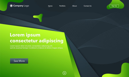 Abstract background website Landing Page. Template for websites, or apps. modern design. abstract vector styleのイラスト素材